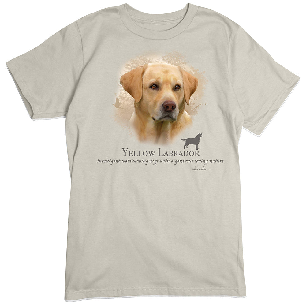 Yellow Lab Labrador Retriever Dog Breed Portrait T-Shirt