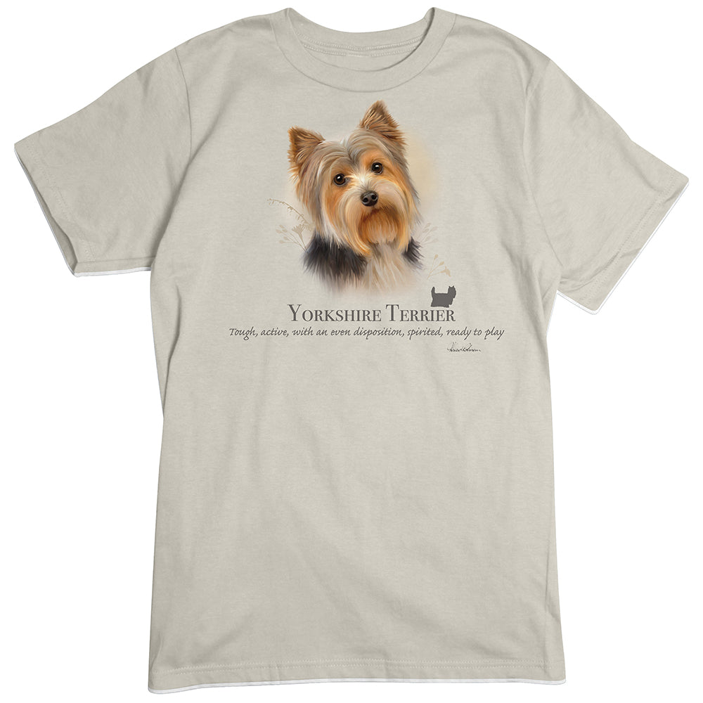 Yorkie Yorkshire Terrier Dog Breed Portrait T-shirt