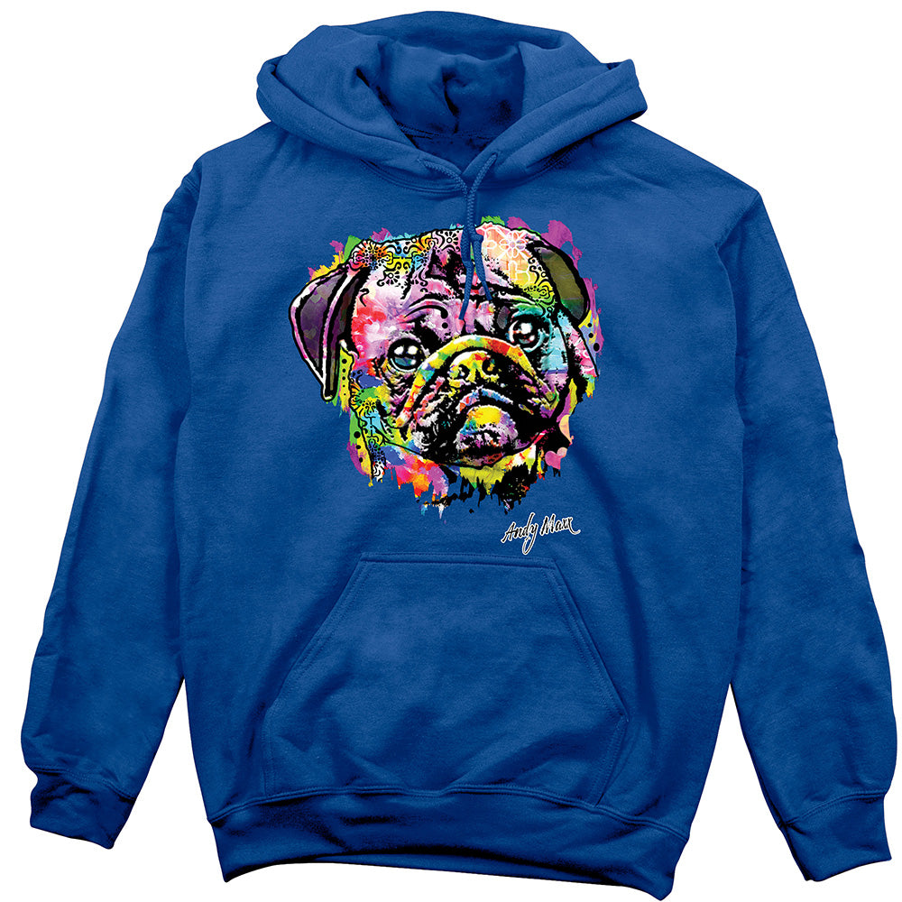 Colorful Pug Hoodie