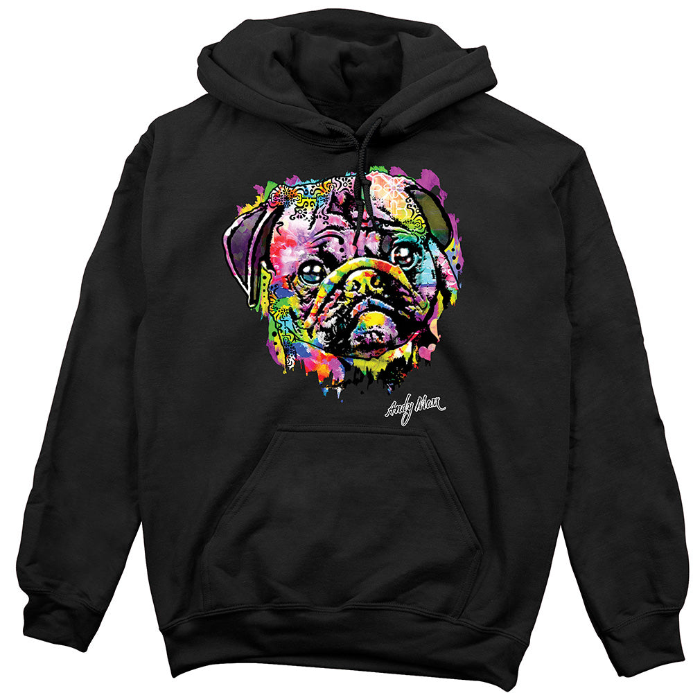 Colorful Pug Hoodie