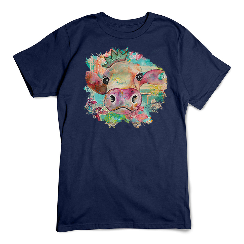 Colorful Love Cow T-Shirt