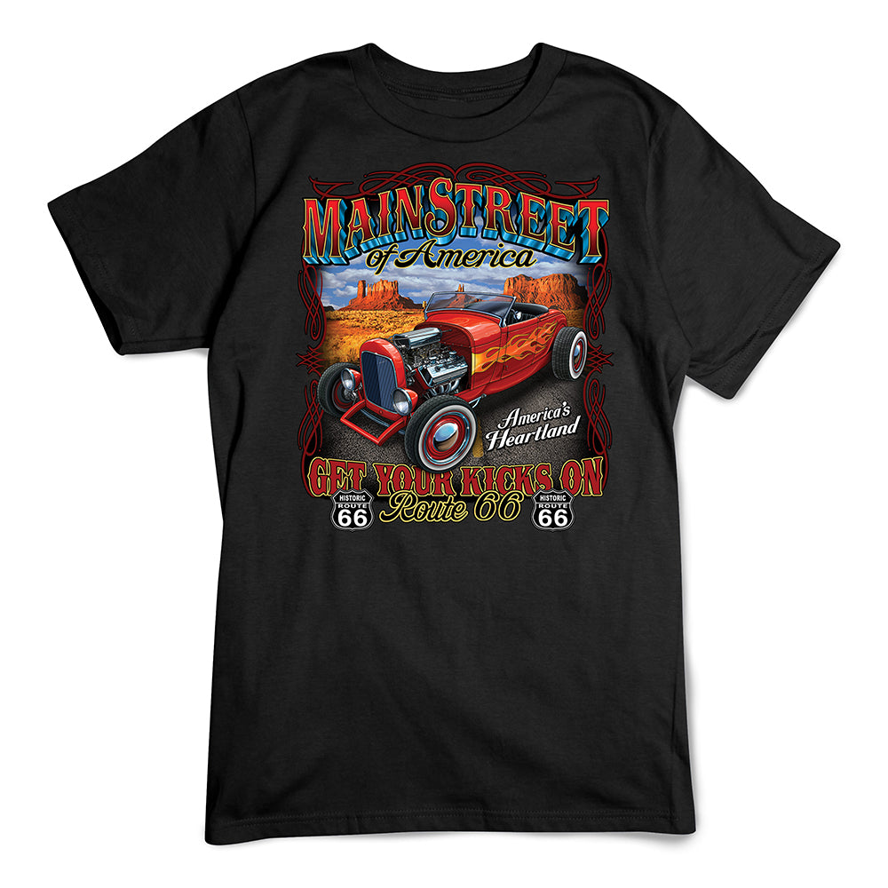 Main Street Hot Rod 66 T-Shirt