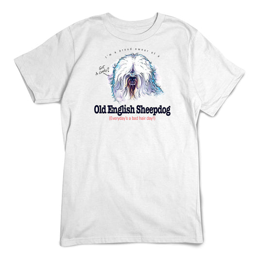 Olde English Sheepdog T-Shirt, Furry Friends Dogs