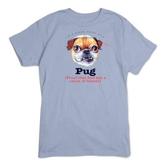 Pug T-Shirt, Furry Friends Dogs