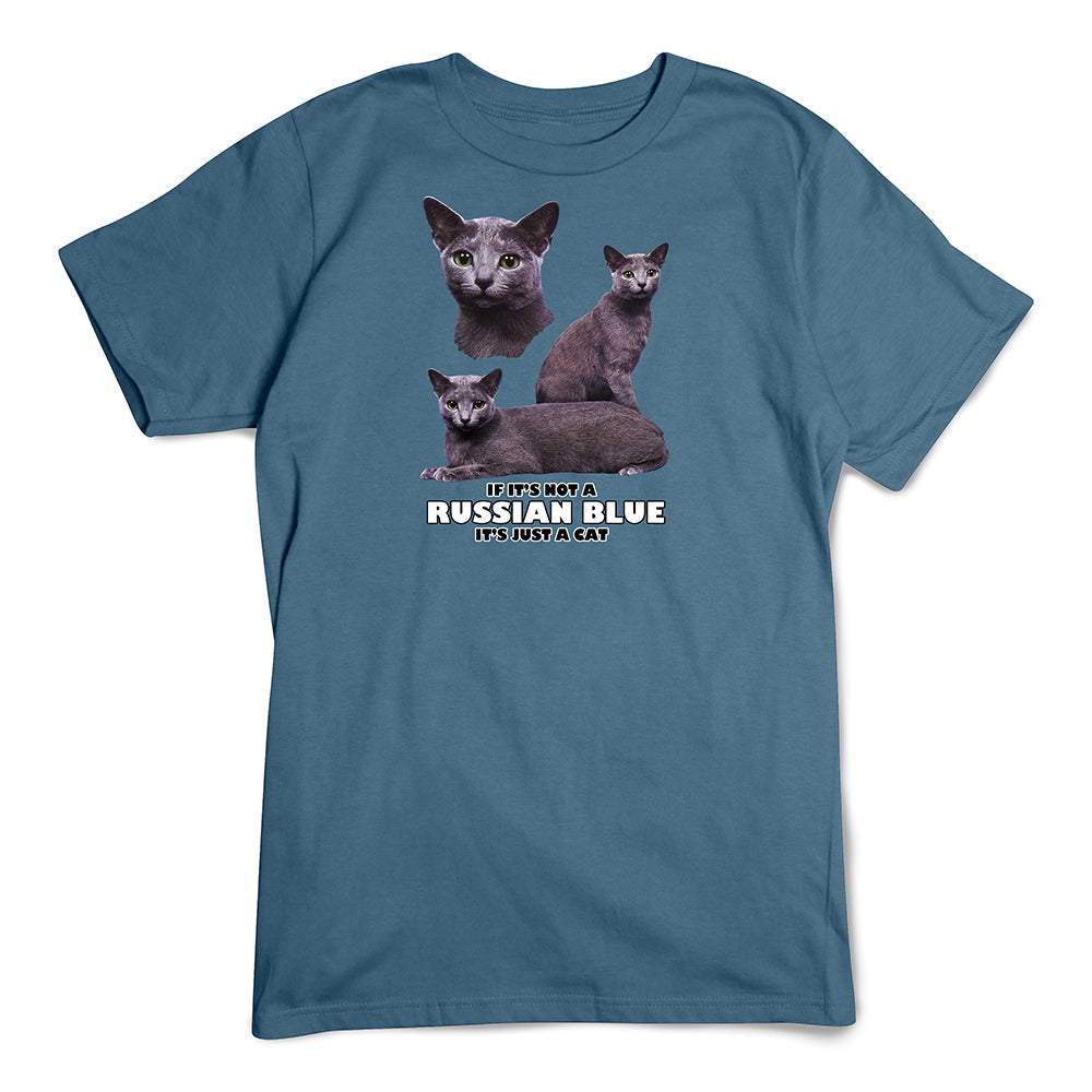 Russian Blue T-Shirt, Not Just A Cat