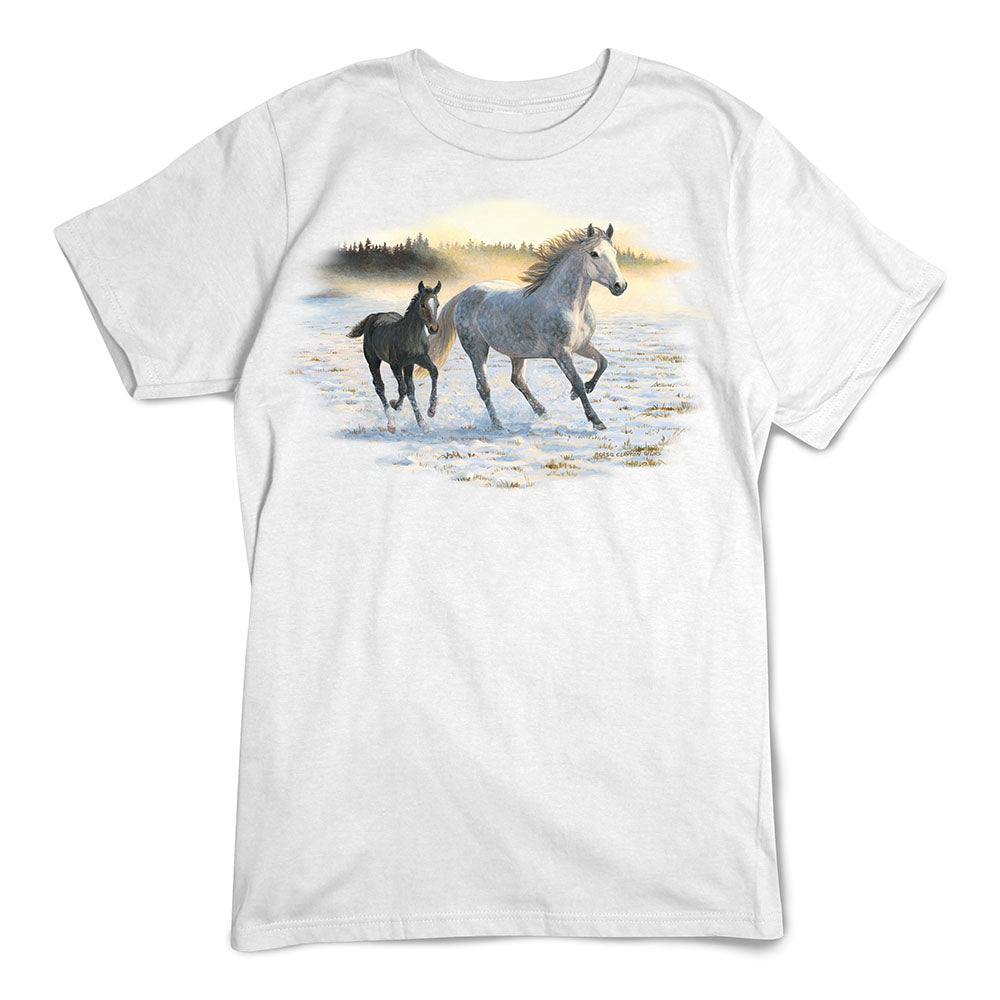 Horse T-Shirt, Sunlit Mist