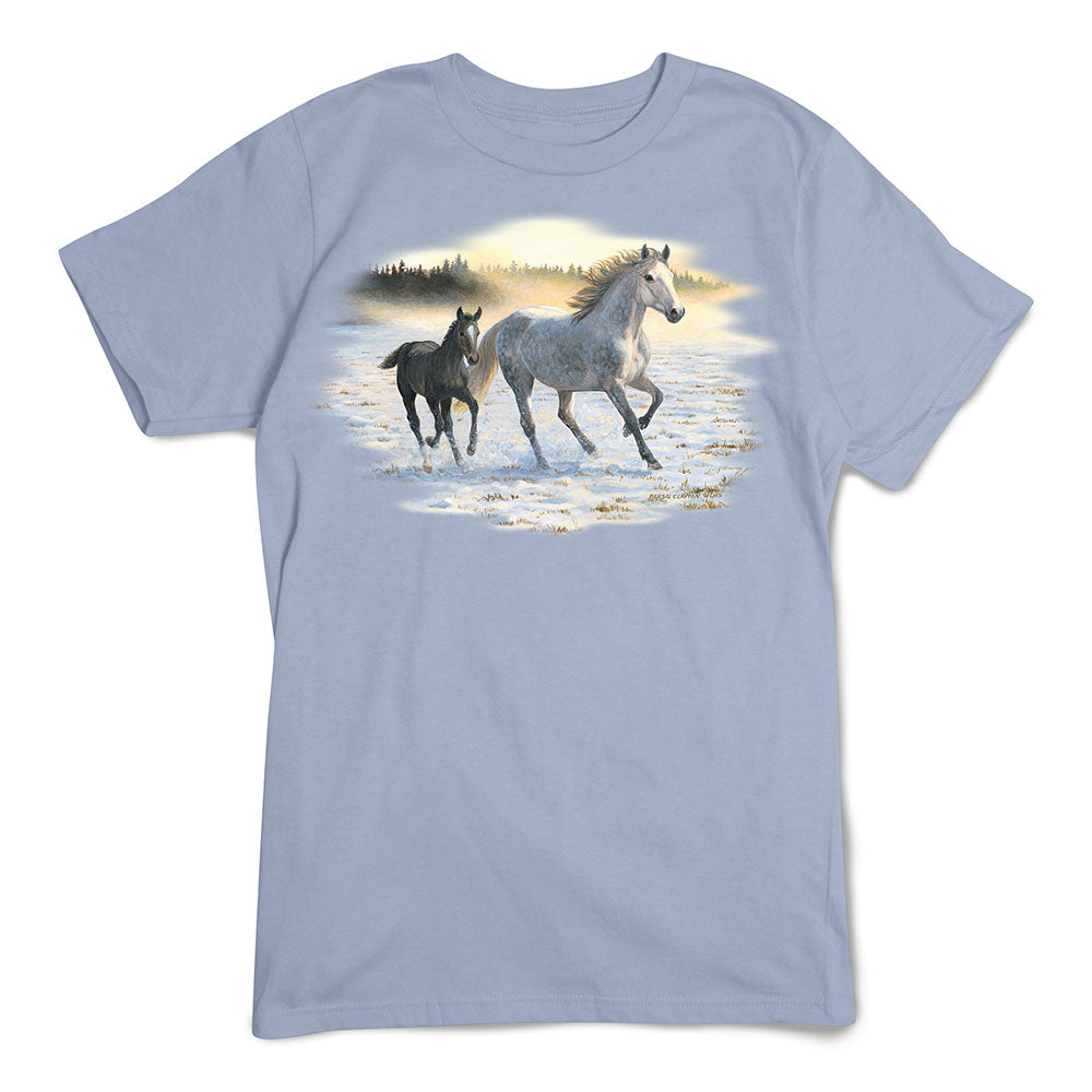 Horse T-Shirt, Sunlit Mist