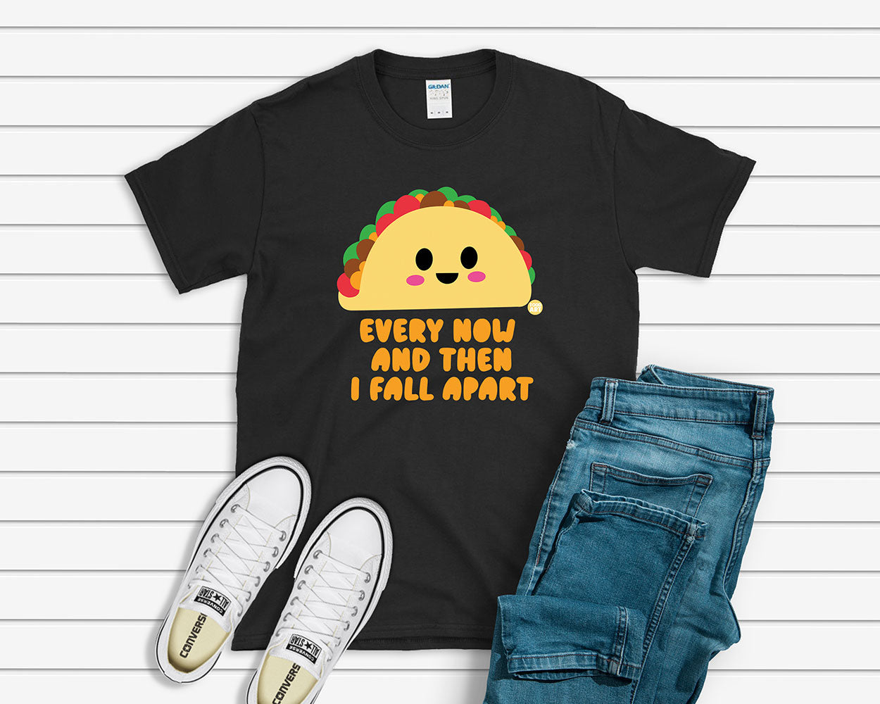 Todd Goldman Art Taco Fall Apart T-Shirt