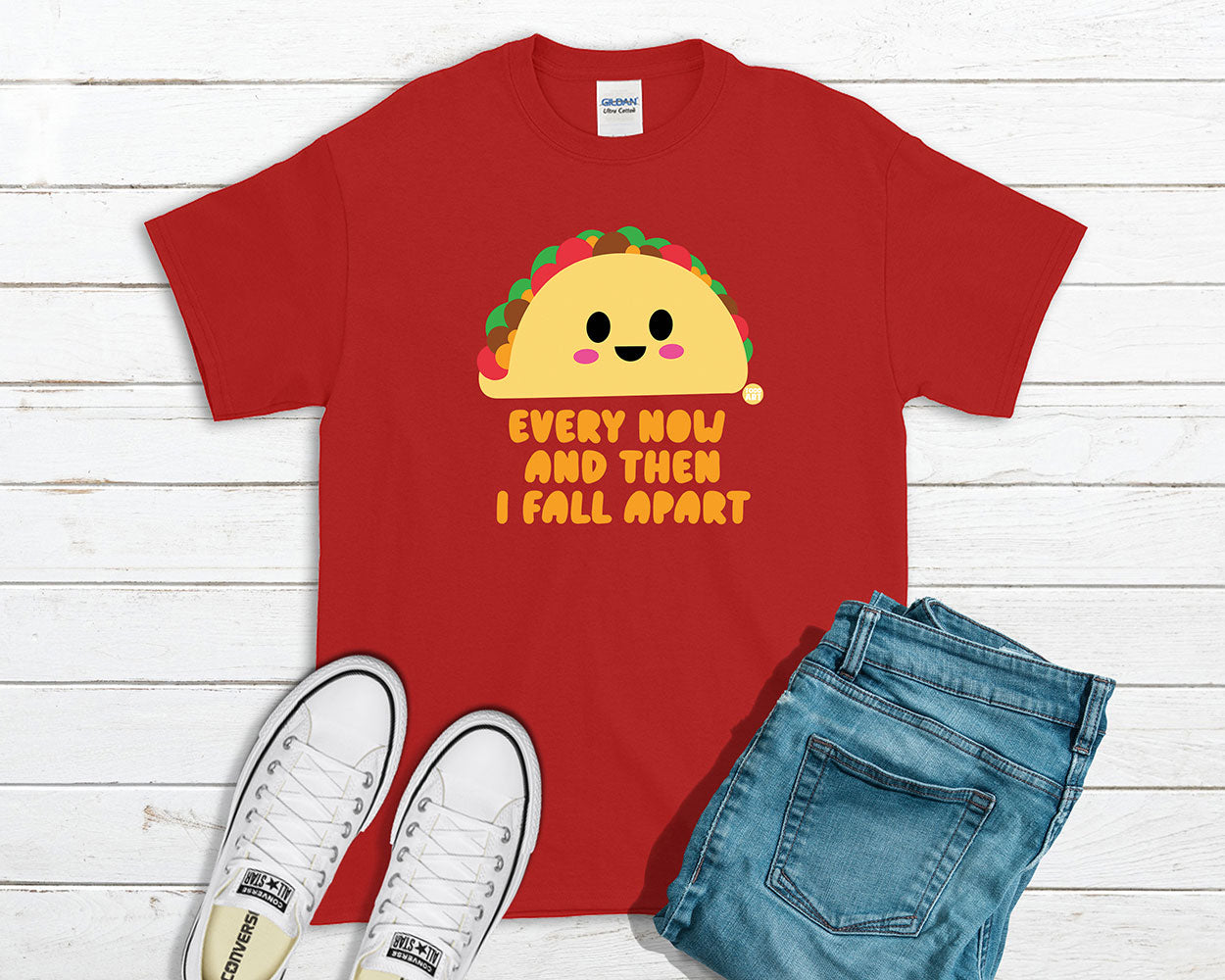 Todd Goldman Art Taco Fall Apart T-Shirt