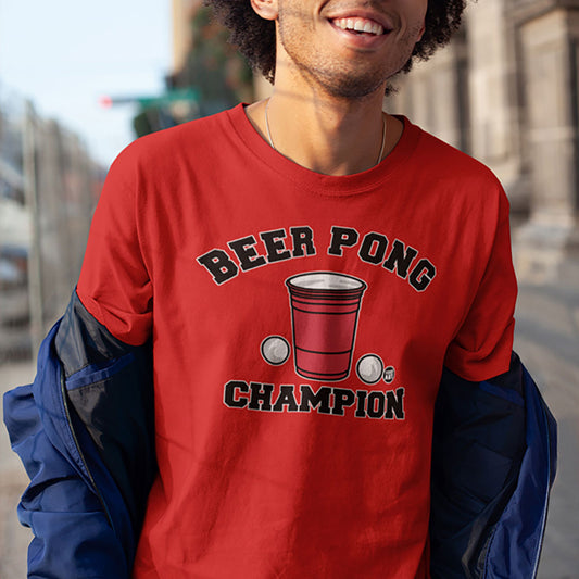 Todd Goldman Art Beer Pong Champion T-Shirt