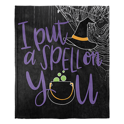 50" x 60" I Put a Spell on You Plush Minky Blanket