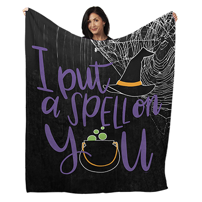 50" x 60" I Put a Spell on You Plush Minky Blanket