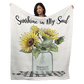 50" x 60" Sunshine Soul Plush Minky Blanket