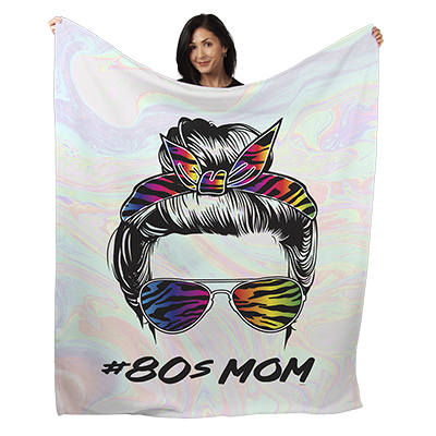 50" x 60" 80's Mom Plush Minky Blanket
