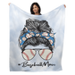 50" x 60" Baseball Mom Plush Minky Blanket