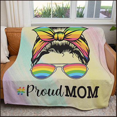 50" x 60" Proud Mom Plush Minky Blanket