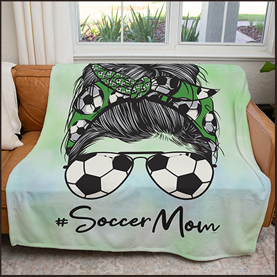 50" x 60" Soccer Mom Plush Minky Blanket