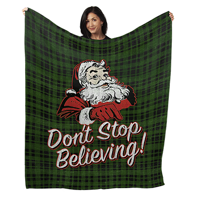 50" x 60" Don’t Stop Believing Plush Minky Blanket