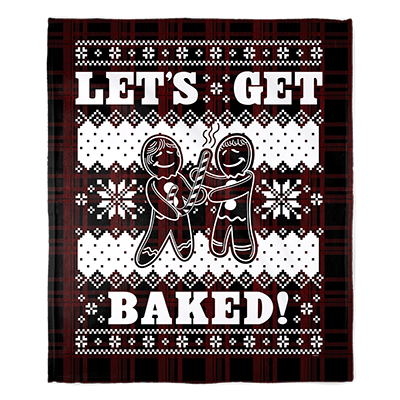 50" x 60" Get Baked Plush Minky Blanket