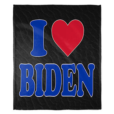 50" x 60" I Heart Biden Plush Minky Blanket