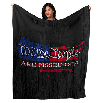 50" x 60" Pissed Off America Plush Minky Blanket