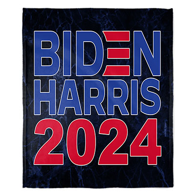 50" x 60" Biden Harris 2024 Plush Minky Blanket