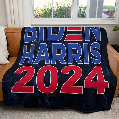 50" x 60" Biden Harris 2024 Plush Minky Blanket