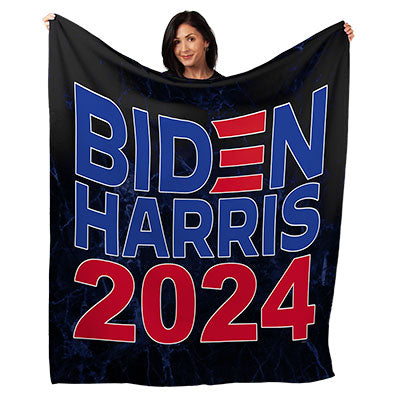 50" x 60" Biden Harris 2024 Plush Minky Blanket