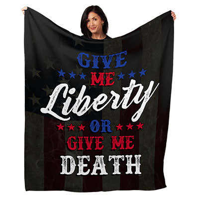 50" x 60" Give Me Liberty Plush Minky Blanket