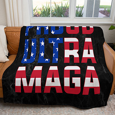 50" x 60" Proud Ultra MAGA Plush Minky Blanket