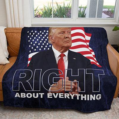 50" x 60" Trump Was Right Plush Minky Blanket