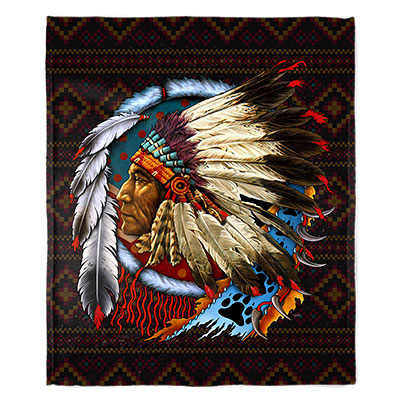 50" x 60" Chief Plush Minky Blanket