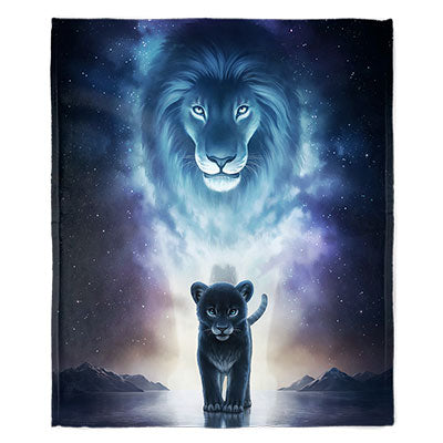 50" x 60" Lion Cub Spirit Plush Minky Blanket