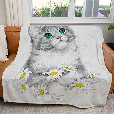 50" x 60" Daisies Plush Minky Blanket