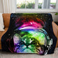 50" x 60" Cosmos Cat Plush Minky Blanket