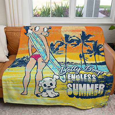 50" x 60" Betty Endless Summer Plush Minky Blanket