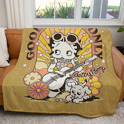 50" x 60" Good Vibes Only Betty Plush Minky Blanket