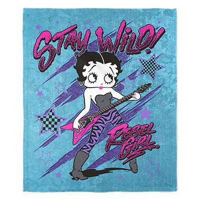 50" x 60" Stay Wild Betty Plush Minky Blanket