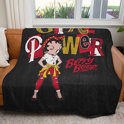 50" x 60" Girl Power Betty Plush Minky Blanket