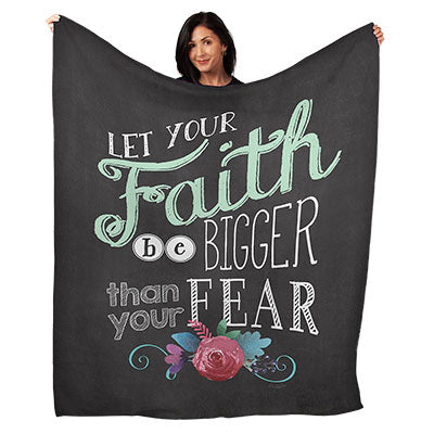 50" x 60" Faith Plush Minky Blanket