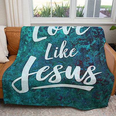 50" x 60" Love Like Jesus Plush Minky Blanket