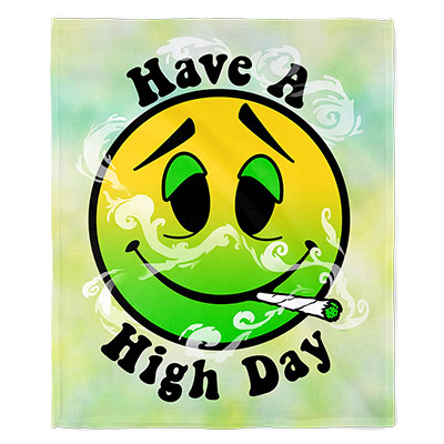 50" x 60" Have a High Day Plush Minky Blanket