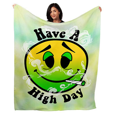 50" x 60" Have a High Day Plush Minky Blanket