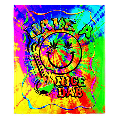 50" x 60" Have a Nice Dab Plush Minky Blanket