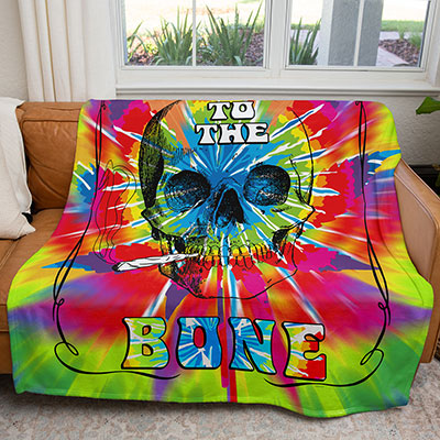 50" x 60" Stoned to the Bone Plush Minky Blanket