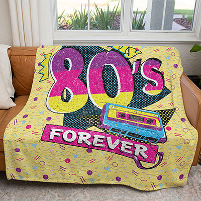 50" x 60" Totally 80s Plush Minky Blanket