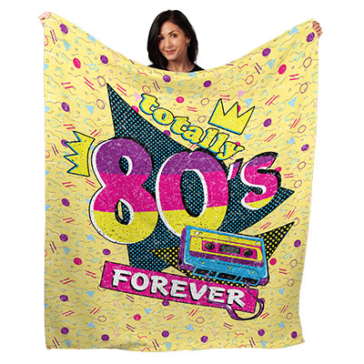 50" x 60" Totally 80s Plush Minky Blanket