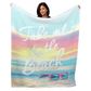 50" x 60" Take me to the Beach Plush Minky Blanket