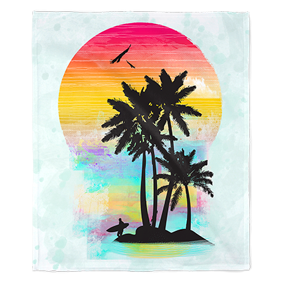 50" x 60" Color of Summer Plush Minky Blanket