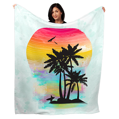 50" x 60" Color of Summer Plush Minky Blanket